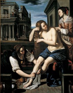 Bathsheba vid hennes bad, ca 1637