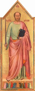 Saint Paul och en grupp av tillbedjare av Bernardo Daddi