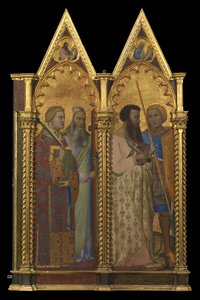 Saints Bartholomew and George (vänster panel) (rekto) av Bernardo Daddi