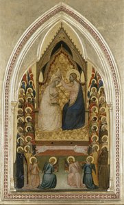 Jungfruns kröning med änglar och heliga, ca 1340-5 (tempera på poppelträ)