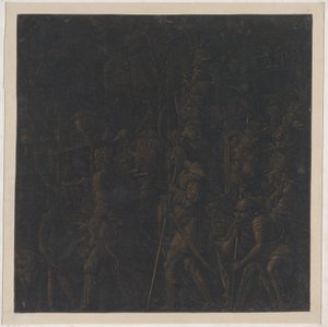 Blad 8 från Caesars triumfer, efter Mantegna, 1599.