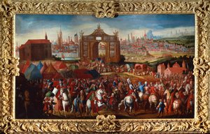 Triumffestligheter (olja på duk) av Bernardo Polo
