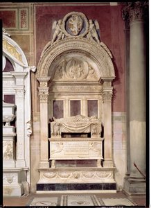 Leonardo Brunis grav (1369-144) 1446-50 (marmor)