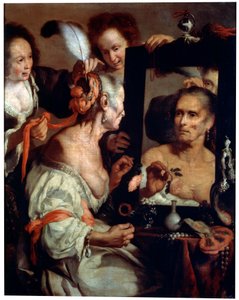 Gamla Coquette Vanitas, efter 1630.