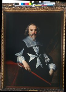 Porträtt av en riddare av Malta (Scipione Papafava?), c.1629 (olja på duk) av Bernardo Strozzi