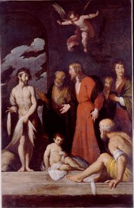 Helande av den förlamade av Bernardo Strozzi