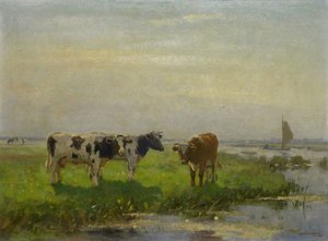 Kor på ängen av Bernardus Antonie van Beek