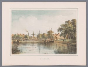Stadsbild i Alkmaar Alkmaar (serietitel på objekt)