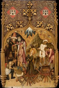 Saint Lucys martyrskap, ca. 1440 av Bernat Martorell the Elder