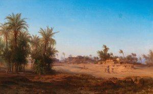 En scen från Egypten av Bernhard Fiedler