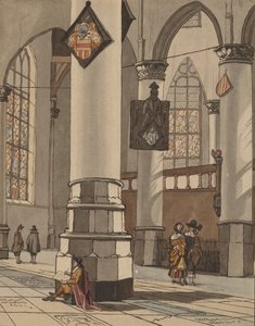 Kyrkans interiör, 1774.