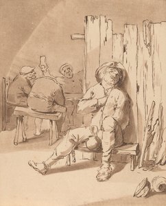 Berusad bonde på ett värdshus, 1775.