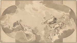 Takdekoration av Bernhard Schreuder after Jacob de Wit