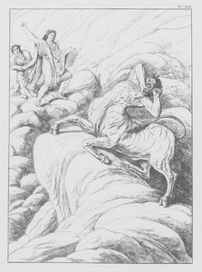 Dantes gudomliga komedi, Inferno (Helvetet), plansch XIX (litografi)