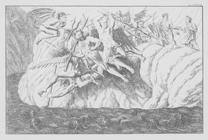 Dantes gudomliga komedi, Inferno (helvetet), plansch XXXIII (litografi)