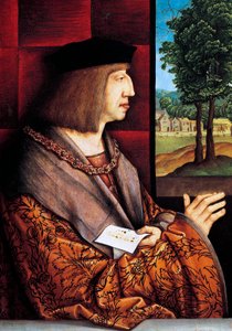 Porträtt av Maximilian I av Österrike av Bernhard Strigel