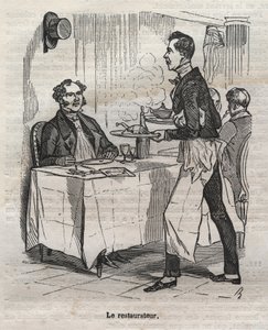 Återställaren - gravyr i "La Physiologie du gout"" av Jean Anthelme Brillat Savarin (Brillat-Savarin)