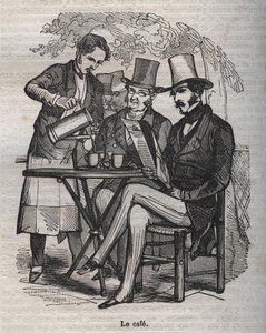 Kaffe - gravyr i "La Physiologie du gout"" av Jean Anthelme Brillat Savarin