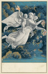 Morgon (färg litho) av Bertel (after) Thorvaldsen