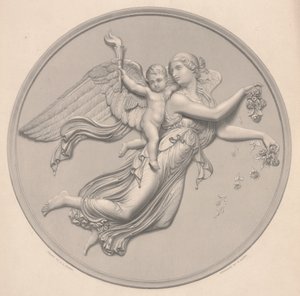 Morgon, tecknad av F. R. Roffe (fl.1850-63), graverad av William Callio Roffe (1817-89), mitten av 1800-talet (reproduktion av gravyr) av Bertel (after) Thorvaldsen