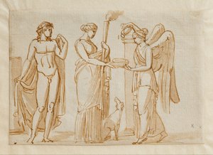 Bacchus, Diana och Seger () av Bertel Thorvaldsen