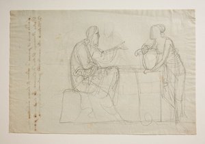 Kristus och den samaritiska kvinnan av Bertel Thorvaldsen