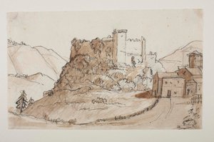 Bergslandskap av Bertel Thorvaldsen