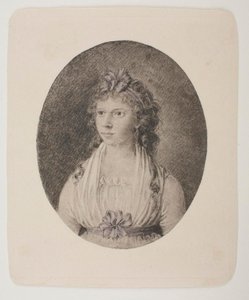 Porträtt av Maren Schou West, född Grønlund av Bertel Thorvaldsen