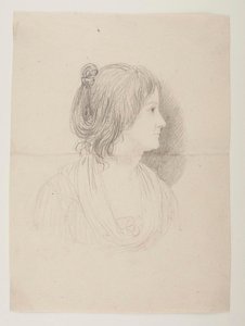 Porträtt av en kvinna (Marie Puggaard?) av Bertel Thorvaldsen
