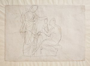 Prometheus och Minerva, av Bertel Thorvaldsen