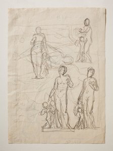 Venus och Amor. Amors pilar smidda i Smithy Vulcan av Bertel Thorvaldsen