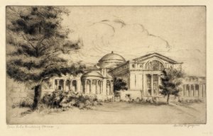 Fine Arts Building, Chicago (fasad, väst) av Bertha E. Jaques