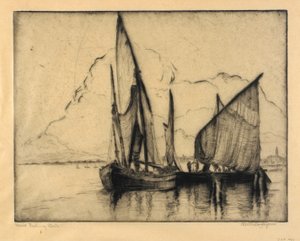 Venice Fiskebåtar av Bertha E. Jaques