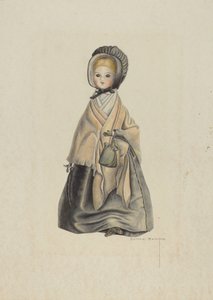 Quaker docka av Bertha Semple