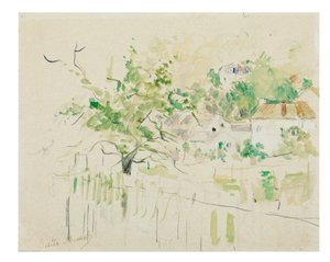 Bougival, 1884 av Berthe Morisot