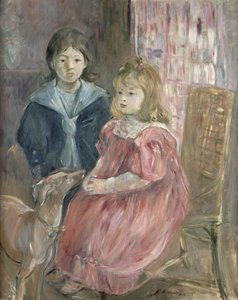 Dubbelporträtt av Charley och Jeannie Thomas, barn till konstnärens kusin Gabriel Thomas, 1894