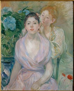 Hydrangea, eller de två systrarna (målning på duk) av Berthe Morisot