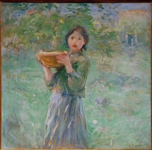 Skålen med mjölk av Berthe Morisot