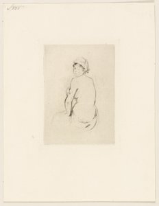 Akt sedd bakifrån av Berthe Morisot