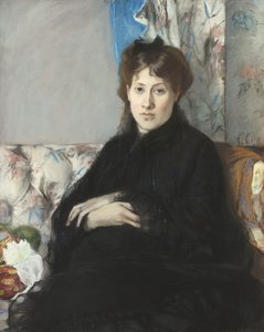 Porträtt av Madame Edma Pontillon, född Morisot, 1871 av Berthe Morisot