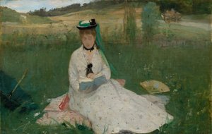 Läsning, 1873. av Berthe Morisot