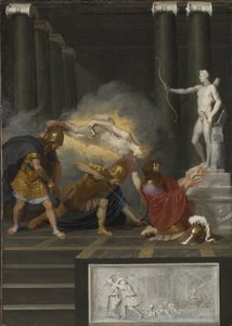 Akilles sårad av Paris, ca 1650 av Bertholet Flemal