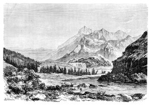 Munku-Sardyk, Sayanbergen, Sibirien, Ryssland, 1895.