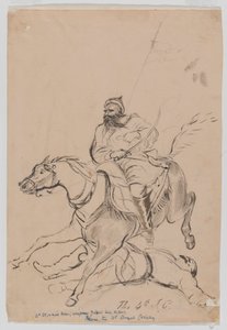 The 4th Irregular Cavalry, ca 1845 (akvarell) av Bethune Donald Grant
