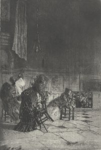 Interiör av en kyrka i Milano Interiör av en kyrka i Milano [sic], ca. 1874.