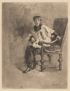 Sittande Acolyte, c. 1872.