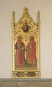 SS. Cosmas and Damian, 1429 (tempera och bladguld på panel)