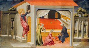Saint Nicholas tillhandahåller hemgift, 1433-35.