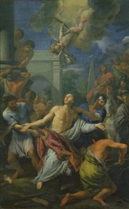 Mötet mellan St. Anthony och St. Paul av Bicci di Lorenzo