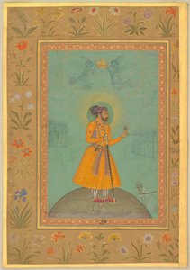 Jujhar Singh Bundela knäböjer i underkastelse för Shah Jahan